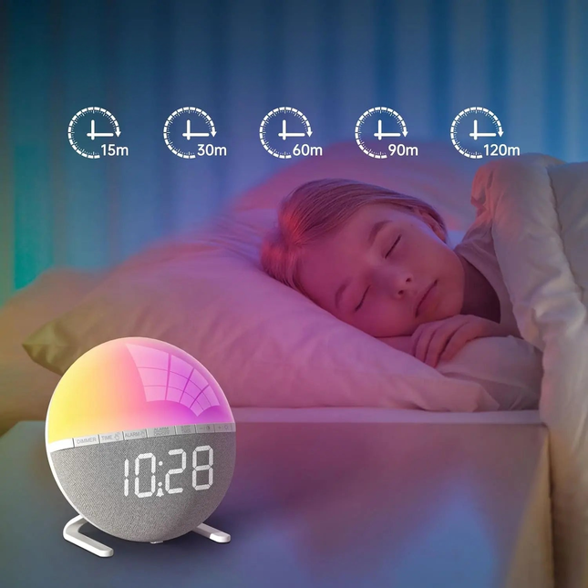 Wake-up light met zonsopgang simulatie