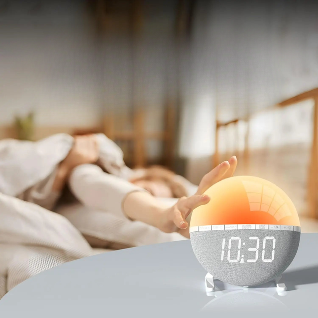Wake-up light met zonsopgang simulatie