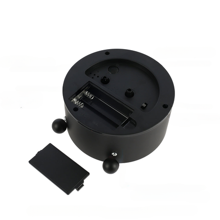 Minimalistische ronde analoge wekker