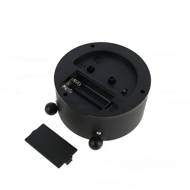 Minimalistische ronde analoge wekker