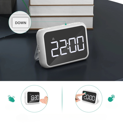 Compacte digitale wekker met dubbel alarm