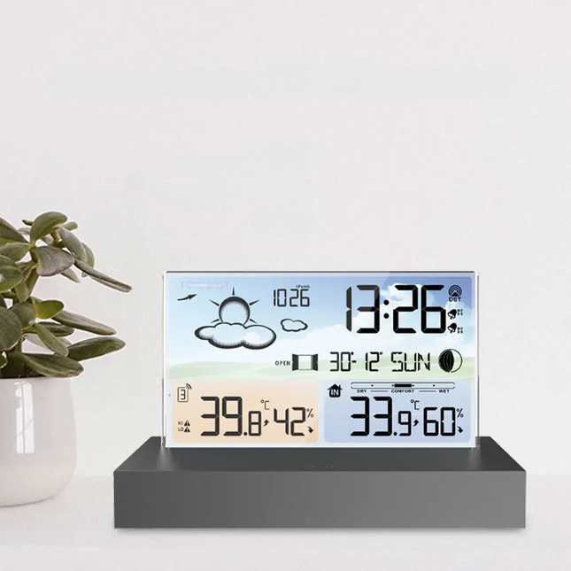 Slimme wekker met draadloos weerstation