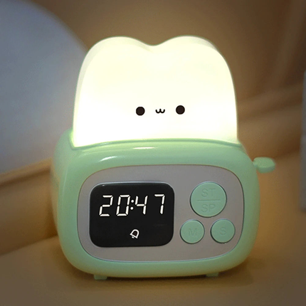 Digitale meisjes wekker met nachtlampje