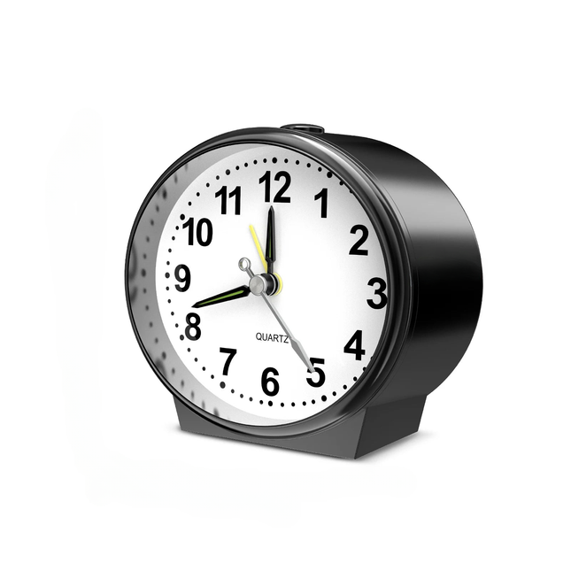 Kleine analoge wekker op batterijen