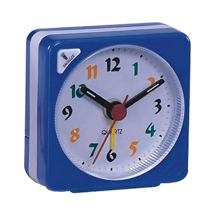 Kleine kleurrijke analoge reiswekker