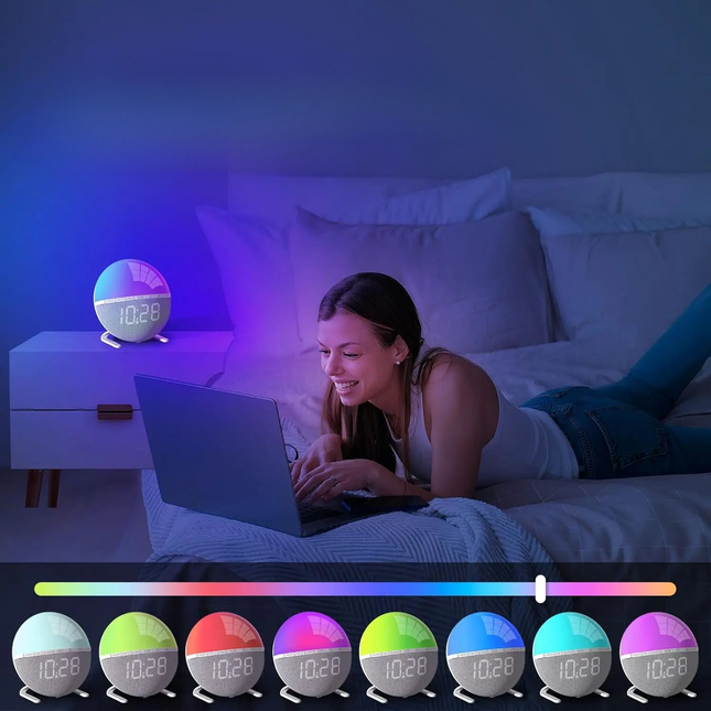 Wake-up light met zonsopgang simulatie