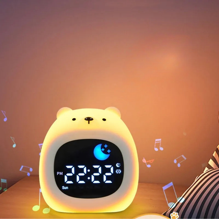 Slaaptrainer wekker met dag nacht indicator