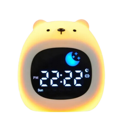 Slaaptrainer wekker met dag nacht indicator