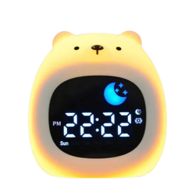 Slaaptrainer wekker met dag nacht indicator