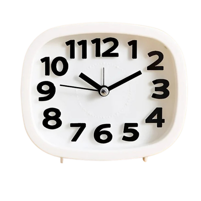 Analoge wekker met grote cijfers batterijen