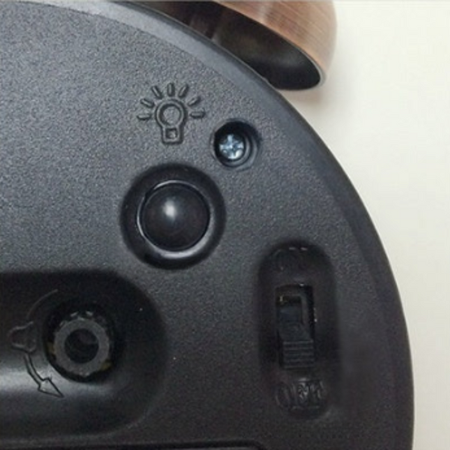 Retro wekker op batterijen met bel