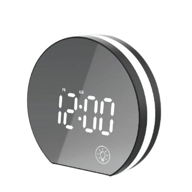 Digitale spiegelwekker met grote cijfers