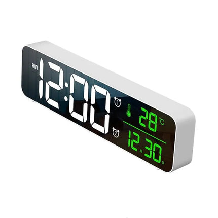 Digitale wekker met datum en temperatuur