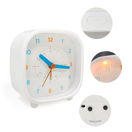 Moderne analoge kinderwekker met cijfers