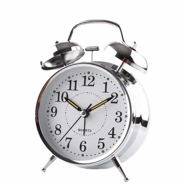 Kleine vintage wekker met dubbele bel