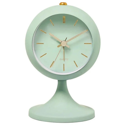 Witte vintage wekker op voet