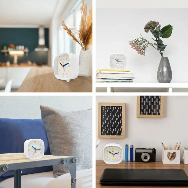 Moderne analoge kinderwekker met cijfers