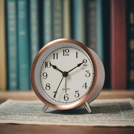 Kleine retro wekker met wijzers