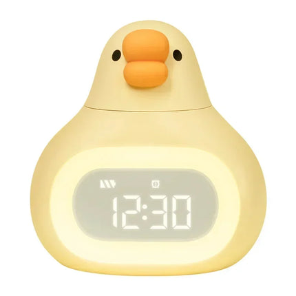 Kinderwekker eend met nachtlampje functie