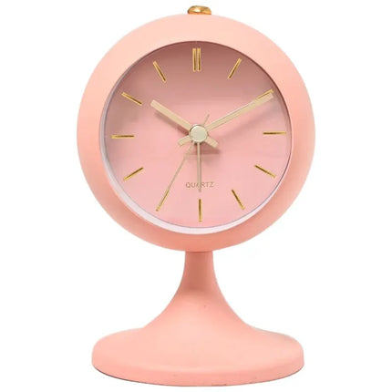 Witte vintage wekker op voet
