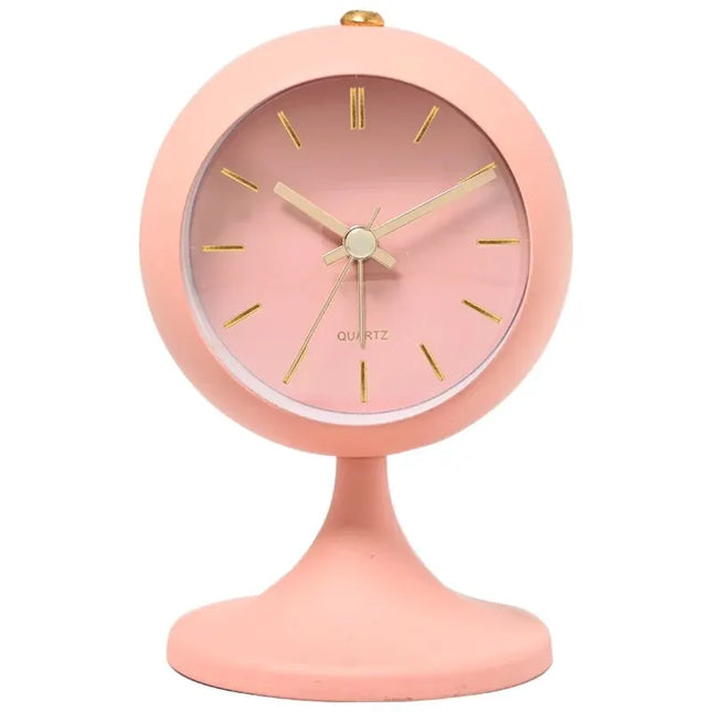 Witte vintage wekker op voet