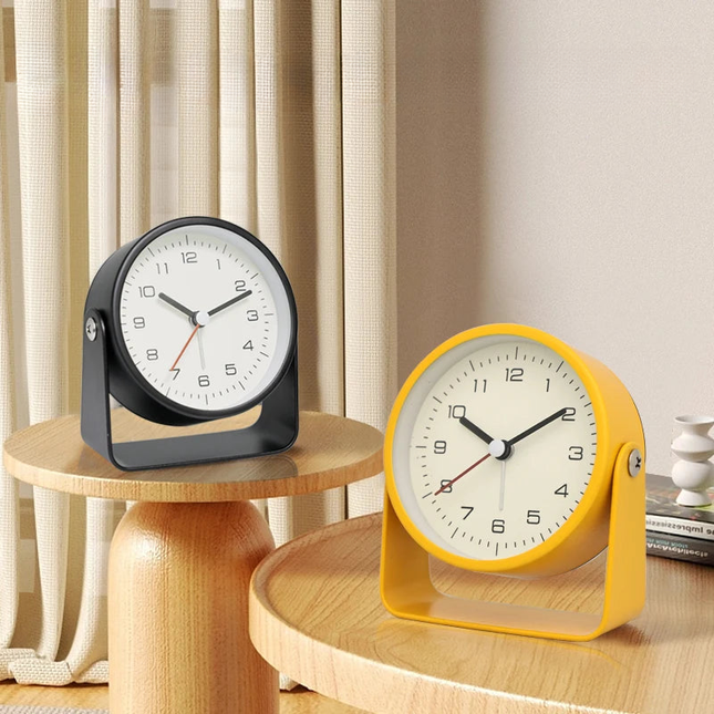 Stille analoge wekker zonder tikgeluid