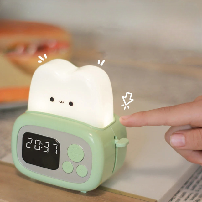 Digitale meisjes wekker met nachtlampje