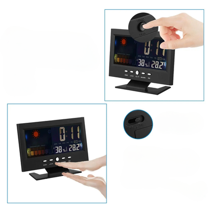 Digitale wekker met kalender en temperatuur