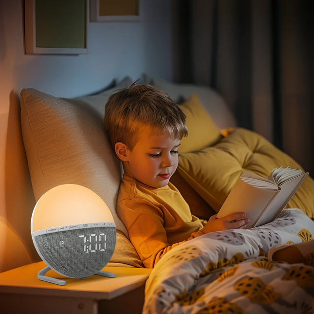Wake-up light met zonsopgang simulatie