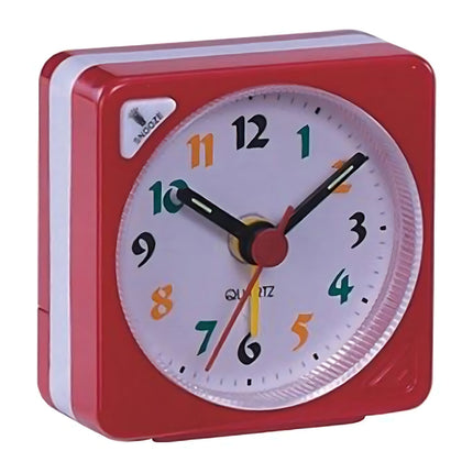 Kleine kleurrijke analoge reiswekker