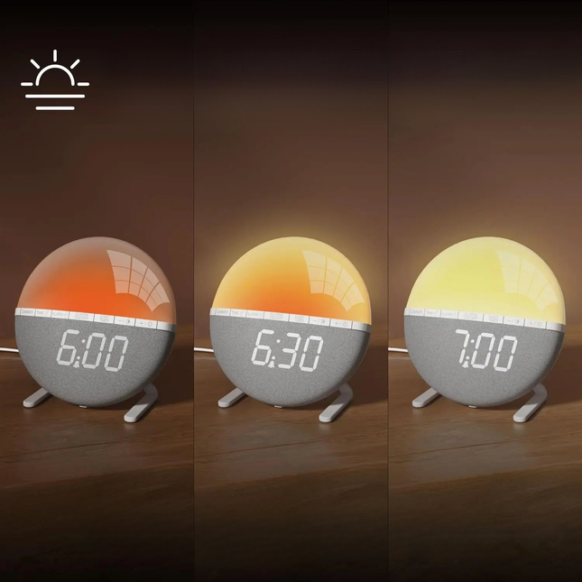 Wake-up light met zonsopgang simulatie