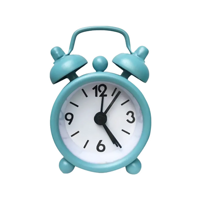 Mini analoge wekker voor nachtkastje