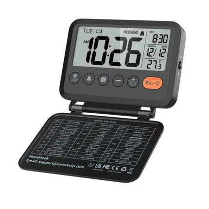 Compacte opvouwbare wekker voor op reis