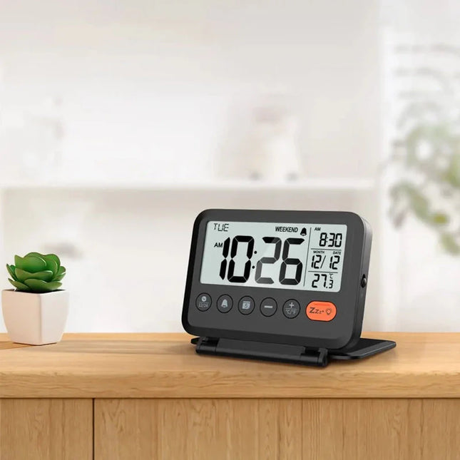 Compacte opvouwbare wekker voor op reis