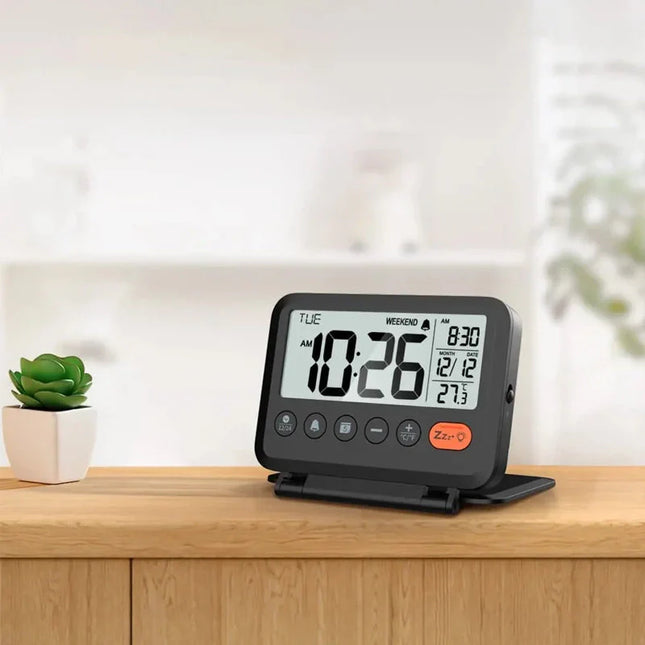 Compacte opvouwbare wekker voor op reis