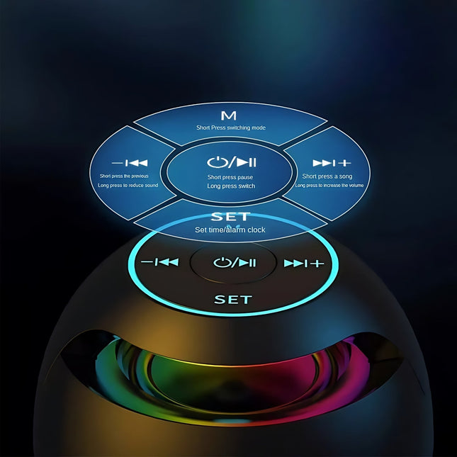 Wekkerradio met RGB licht en speaker
