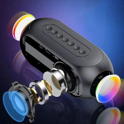 Wekkerradio met Bluetooth speaker en sfeerlicht