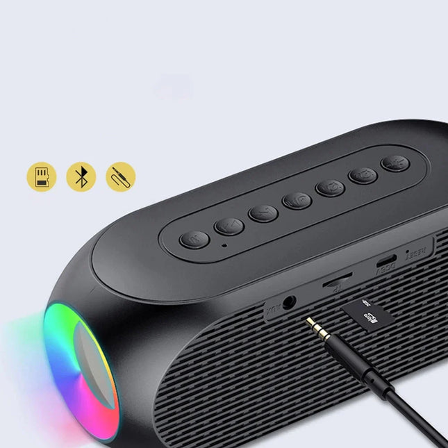 Wekkerradio met Bluetooth speaker en sfeerlicht
