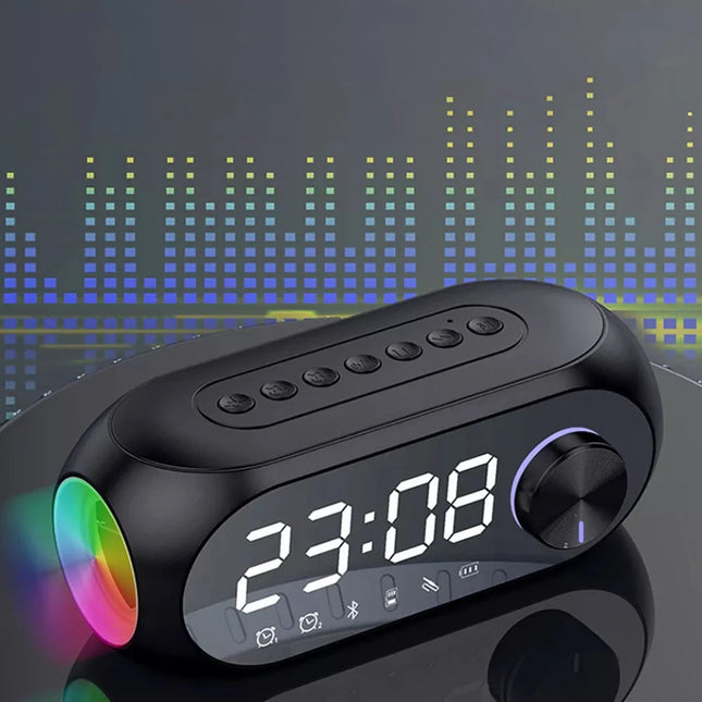 Wekkerradio met Bluetooth speaker en sfeerlicht