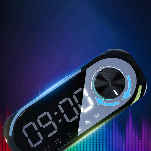 Wekkerradio met Bluetooth speaker en sfeerlicht