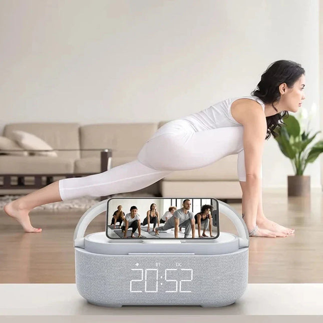 Wekkerradio met nachtlamp en oplader