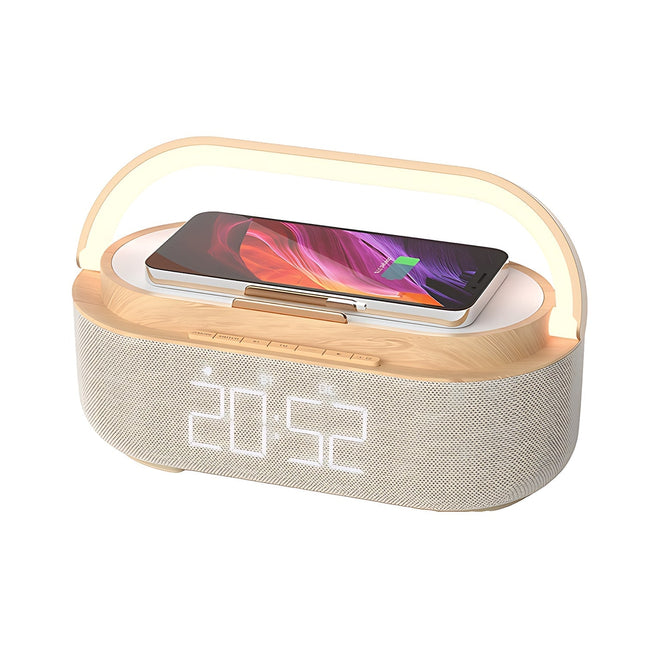 Wekkerradio met nachtlamp en oplader