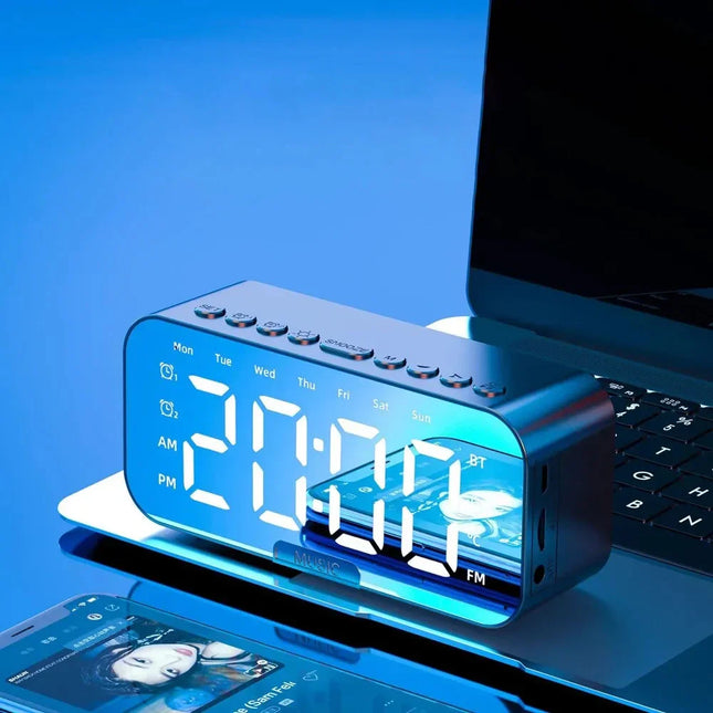 Digitale wekkerradio met bluetooth speaker