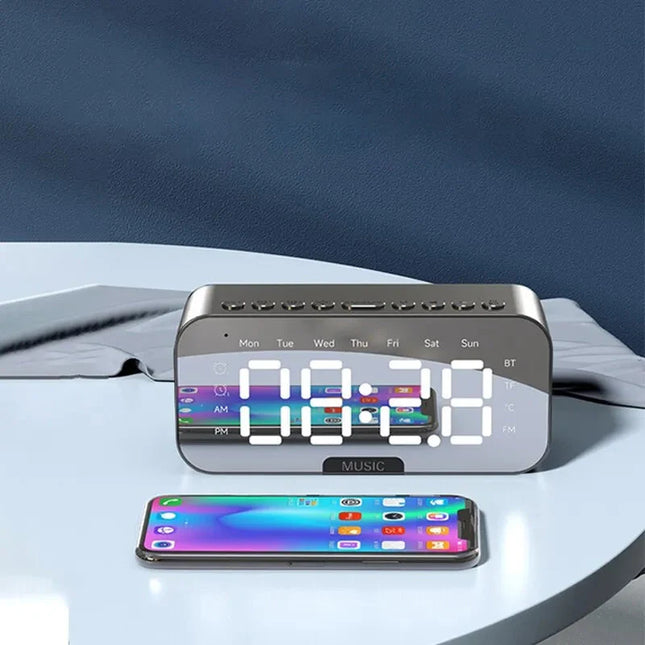 Digitale wekkerradio met bluetooth speaker