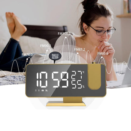 Moderne wekkerradio met tijdprojectie