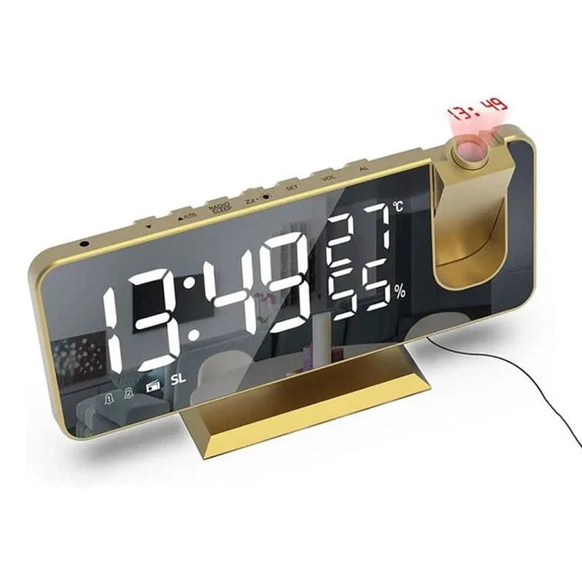 Moderne wekkerradio met tijdprojectie