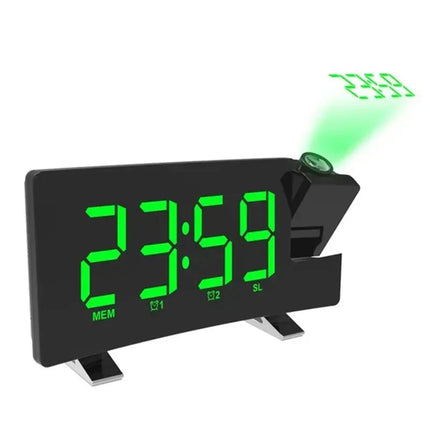 Digitale projectiewekker met USB-oplader