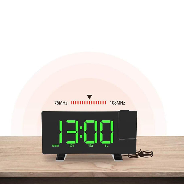 Digitale projectiewekker met USB-oplader