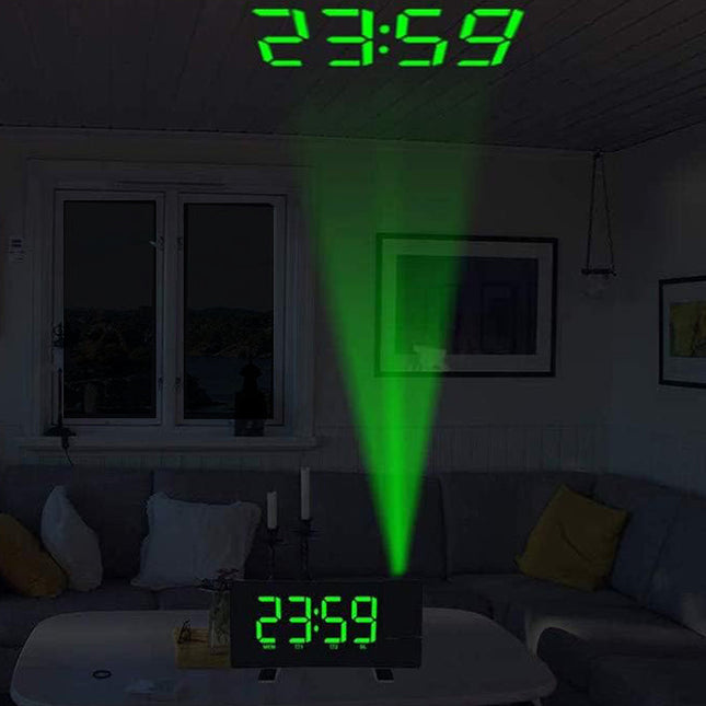 Digitale projectiewekker met USB-oplader