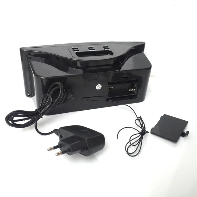 Wekkerradio op netstroom met dubbel alarm